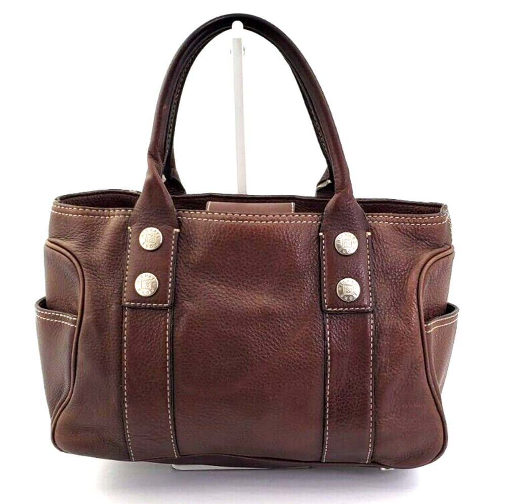 Vintage Michael Kors Royal Hock Brown Pebbled Leather Tote/Satchel Y2K
